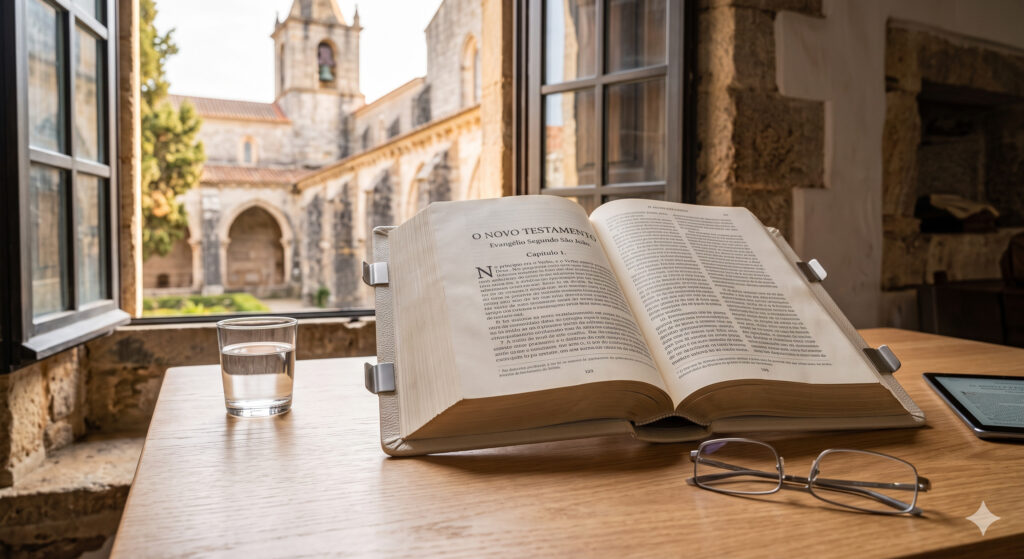 Verdades Bíblicas Que Todo Cristão Precisa Conhecer (Para Uma Fé Inabalável) 1 biblia aberta mesa